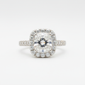 The Joséphine — 1.75ct Cushion Halo