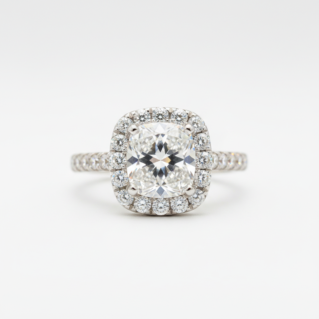 The Joséphine — 1.75ct Cushion Halo
